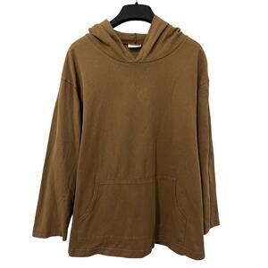 Pacific Cotton SF Womens Oversized Boxy Hoodie Top XS Kangaroo Pocket Lagenlook